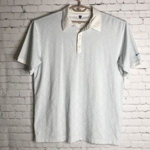 Nike Golf diamond striped pattern polo shirt